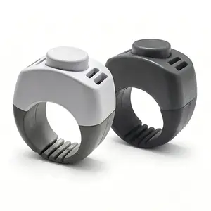 Finger Ring Dog Training Clicker, 2-Piece Quiet Clicker for Small Pets, Wearable Non-Electric Trainer for Puppies, Birds, Cats, Rabbits