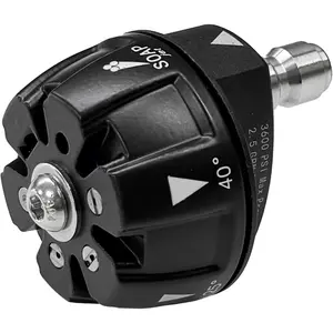 6 in 1 Pressure Washer Nozzle Tips, Quick Change Over and Adjustable, Mutiple Degrees in One, 1/4 inch Quick Connector, MAX 4500PSI for Power Washer