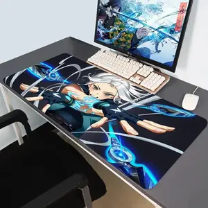 Valorant Jett Gaming Mouse Pad 80×30cm, Non-Slip Rubber Desk Mat, Keyboard Accessories for Gaming & Office
