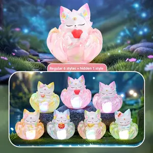 National Trend Fantasy Mountain and Sea Spirit Fox Blind Box Trendy Gamer Home Decoration Figurine Ornament Holiday Gift