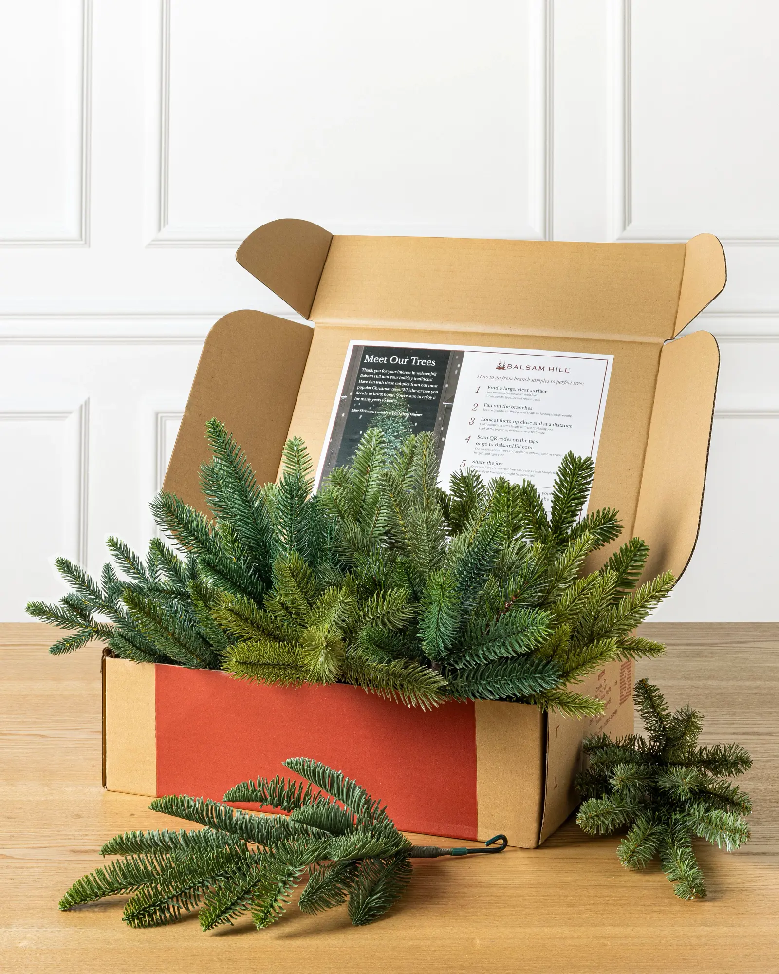 Branch Samples, Set of 10, Most Realistic, 5", Green, Artificial Christmas Tree by Balsam Hill