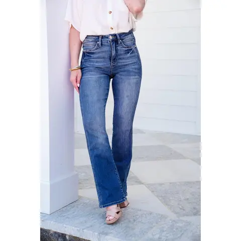 RFM High Rise Medium Wash Bootcut Jeans