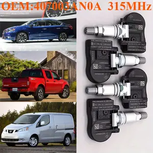 1Pcs/4Pcs OEM#407003AN0A #315MHz TPMS/TIRE PRESSURE SENSOR Fit For #NISSAN:FRONTIER(16-20) MAXIMA(2012-2017/04) NV200(15-17) PATHFINDER(2012) SENTRA(12-20) X-TERRA(2013/10-2015) TERRA(12-15) VERSA(13-21) TITAN(2013/09-2015)