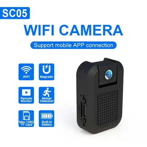 Mini WiFi hidden camera, 1080P high-definition camera, cameras for home,, pet monitor, portable small high-definition nanny camera with night vision and motion detection functions Remote Monitoring camera security camara de seguridad de casa