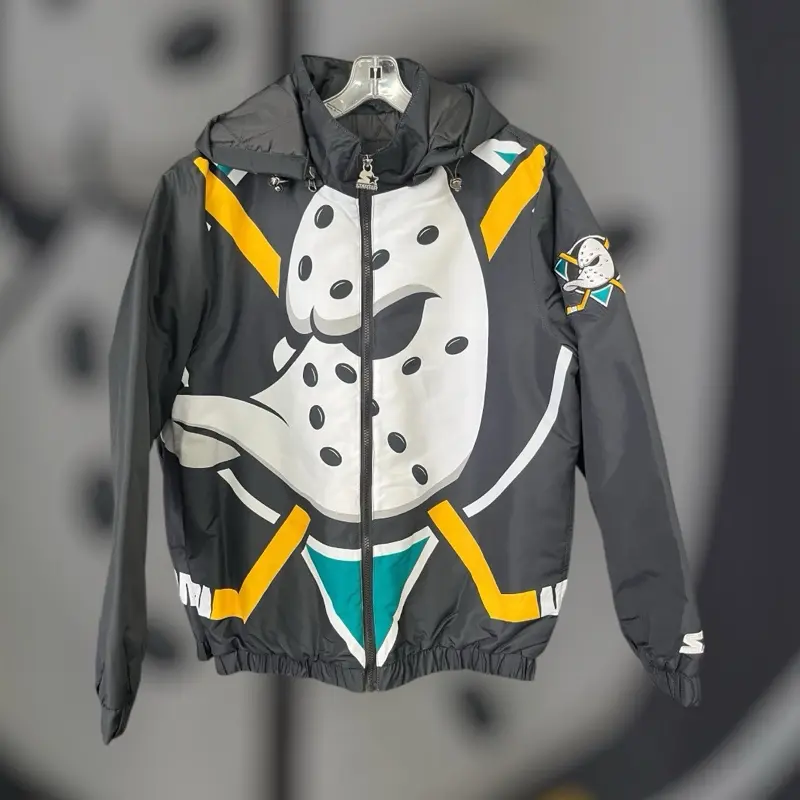 Starter Anaheim Ducks Jacket - Official NHL Team Apparel with Iconic Logo and Colorful Design Casual Coats Outerwear. Size 2X