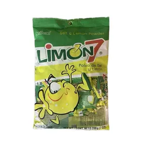Limon 7 Powder, 100-Piece Sweet Candy Snack Lemon