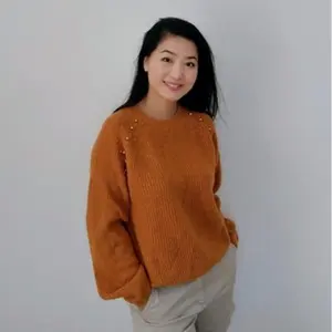 100% Wool Orange Sweater