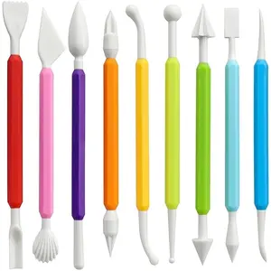 Air Dry Clay Tools for Kids Ages 8+ Pottery Clay Tool Kit Plastic Clay Sculpting Tools Set for DIY Project, Modeling Polymer Clay Toys – Safe & Easy Grip for Beginners & Craft Lovers