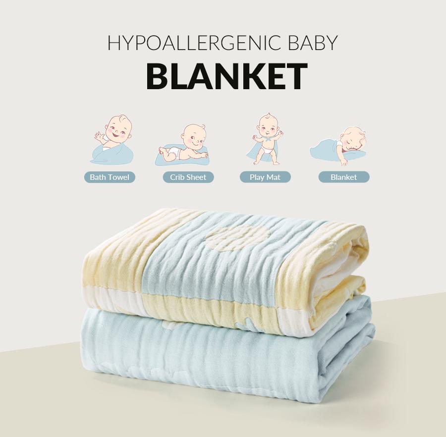 Hulala Hypoallergenic Versatile Soft Baby Blanket, Moisture-Wicking Breathable Blanket, Soft Gentle Delicate Touch, Hypoallergenic Baby Safe, Washable Jacquard Patterns, Versatile Multi-Purpose Use, Charming Practical Gift Hulala Hypoallergenic Versatile Soft Baby Blanket, Moisture-Wicking Breathable Blanket, Soft Gentle Delicate Touch, Hypoallergenic Baby Safe, Washable Jacquard Patterns, Versatile Multi-Purpose Use, Charming Practical Gift