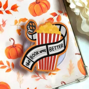 The Book Was Better Phone Grip - Magnetic Pop Socket & Kickstand - Cute Reader Gift