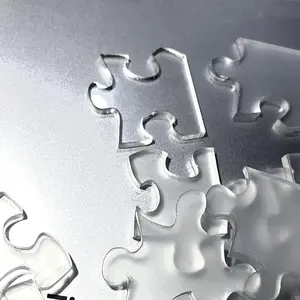 Clear Puzzle, 49pcs/set Extremely Difficult Acrylic Jigsaw Puzzle, Creative Gift for Adults, Party Supplies for Home & Office & Party