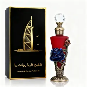 15ML Middle Eastern Vintage Women's Light Fragrance Essential Oil, Retro Floral Scented Perfume for Ladies, Aromatic Body Care, Arabian Fragrance, Arabian Perfumes