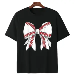 180g[100%cotton]Mothers Day Baseball Mom Cotton Tee – Short Sleeve Graphic T-Shirt Casual Round Neck Womenswear