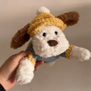 1 Set Cute Dressed Dog Stuffed Animal Plushie, Skin-Friendly Floppy Sleeping Mascot Toy, Surprise Present for Boyfriend Sports Fans Kids, Summer Tournament Game Day Watch Party Decor