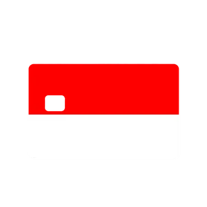 Custom Adhesive Stickers Indonesia Flag Credit Card Sticker - High Quality, Waterproof, Stain Resistant