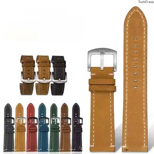 2026 New Cowhide Leather Watch Band Compatible with Apple Watch, Vintage Full-Leather Strap Compatible with Apple Watch Series, Durable Classic Replacement for Everyday & Formal Wear