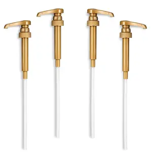 Creamer Pump for Coffee Syrup Bottle - 4 Count Coffee Syrup Pump Dispenser Torani Syrup Pump Peanut Butter Pump Davinci Syrup Pump Bottle Pump Dispenser - Small Liquid Pump for Coffee - Syrup Pumps Kitchen Utensils