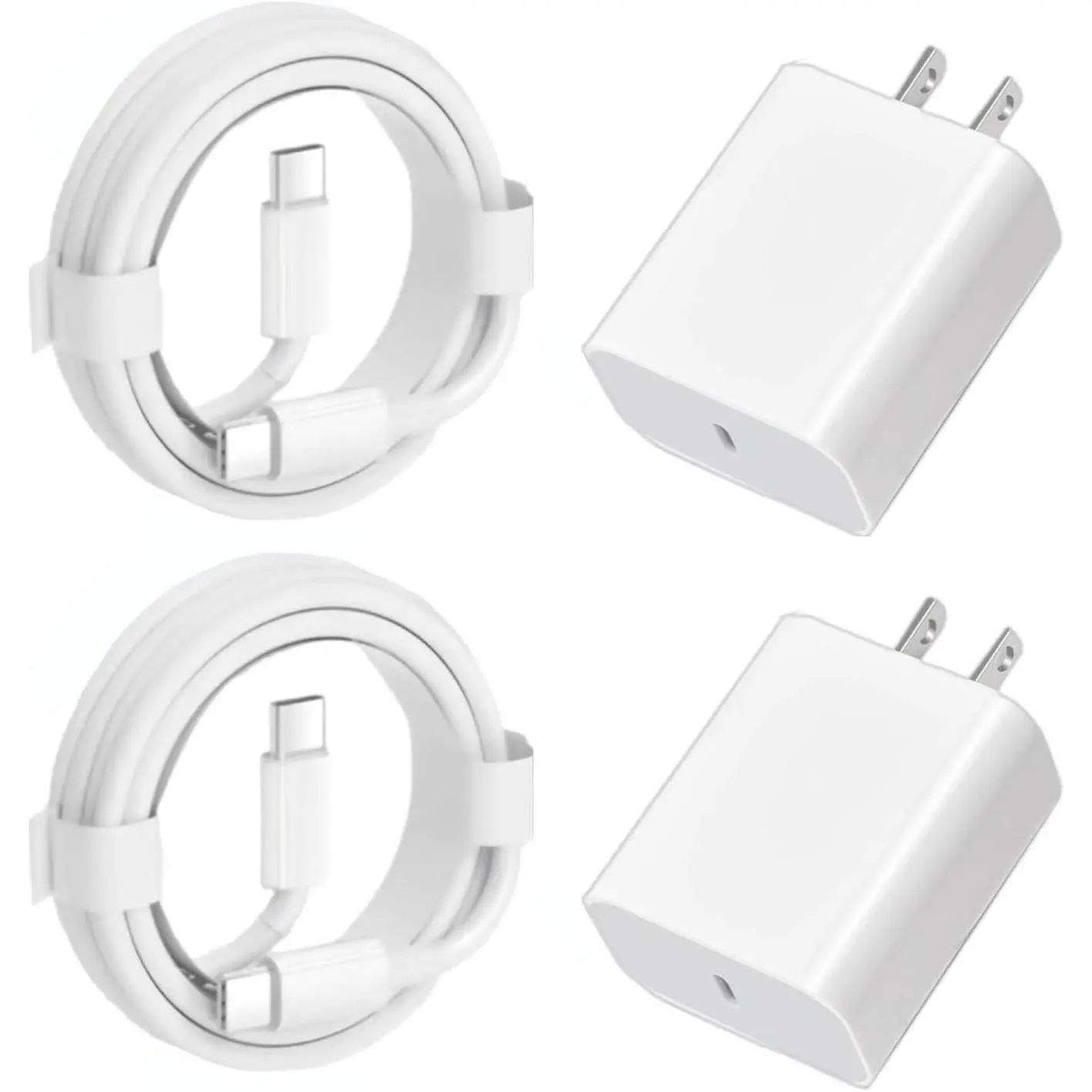 [2-Pack] 30W PD Fast Charger with 6.6 ft Length Port for Google Pixel 9, 8, 7 Mobile Devices Charging
