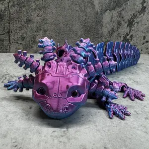 3D Printed Articulated Robot Axolotl / Fidget Toy