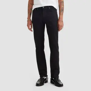 Levi's Men's 511 Slim Fit Jeans - Black Denim 32x30: Heavyweight Cotton, Mid Rise, Stretch, Fly Button Closure
