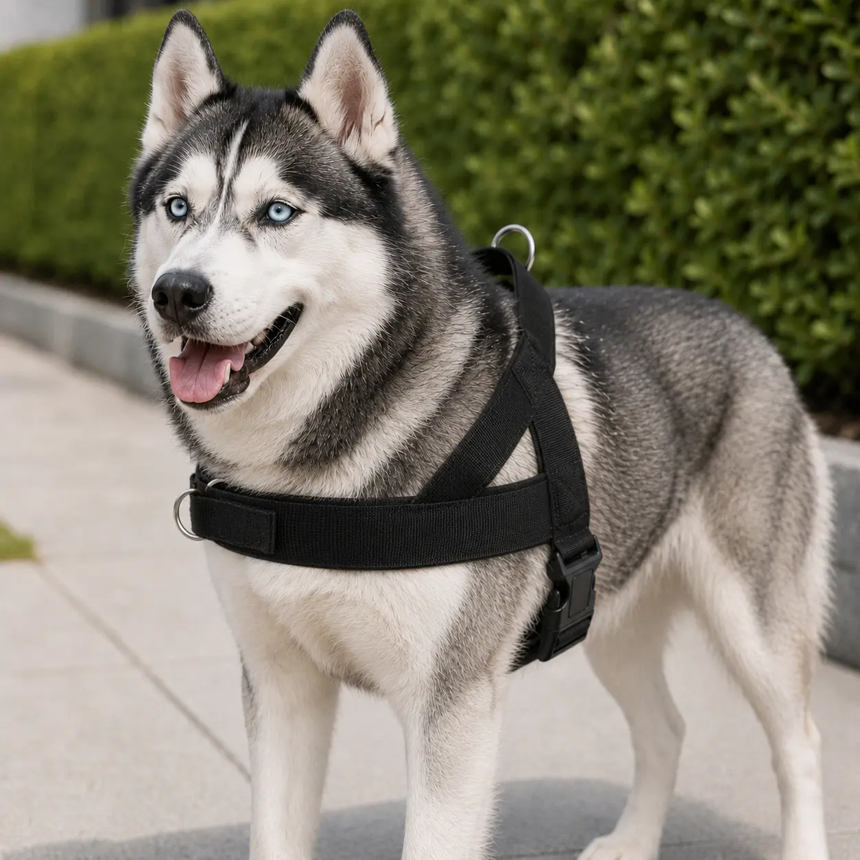 Dog Friendly Co. Basic Halter Harness - Easy-to-Fit, No-Pull, Safe, Secure, Comfortable - Chafe-Resistant, Lightweight, Adjustable Straps - Ideal for All Breeds