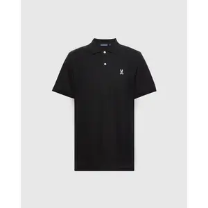 Psycho Bunny Men’s Classic Piqué Polo Shirt – Black
