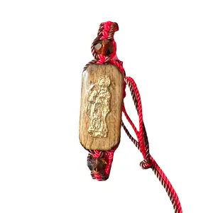 Santa Muerte Knotted Rope Bracelet