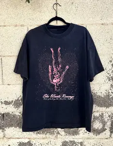 She Wants Revenge Philadelphia 2006 Black T-Shirt T-shirt US Size: S-6XL, All Colors, Gift for Women Men, Made In USA, 100% cotton, Classic Fit, Unisex T-Shirt