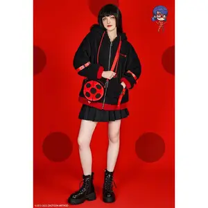 Miraculous Ladybug Micotaku Marinette Printed Hooded Fleece Jacket