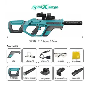 Soft foam launch toy, outdoor shooting game, suitable for teenagers and adults aged 14 and up, hard box packaging, safe orange light tube.