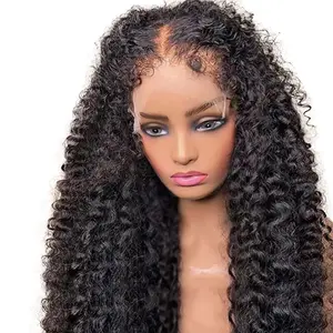 Jessie's Wig 16" 13x4 4C Curly Edge Glueless Crystal HD Lace Front Wig With Natural Kinky Baby Hairline