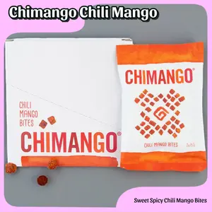 Chimango Dried Mango Snack, 2oz Unsulfured Sweet & Spicy Chili Mango Bites, Diced Slices Packed in California