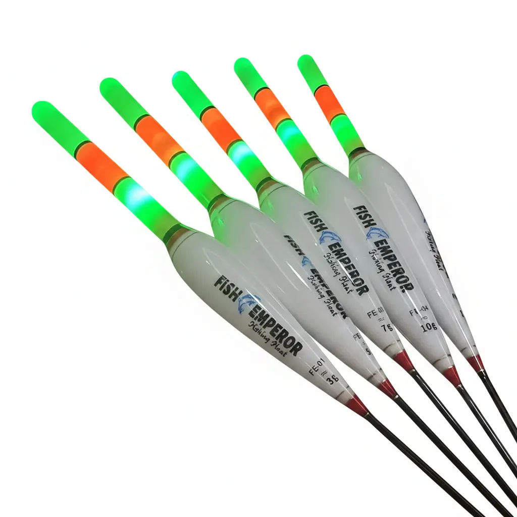 Nova Electronic Night Floats - 2-Pack LED Glow Fishing Buoys with High Buoyancy, Luminescent Body, Bite Detection & Night Fishing Lights, Bright Led Glow, Built-In Led