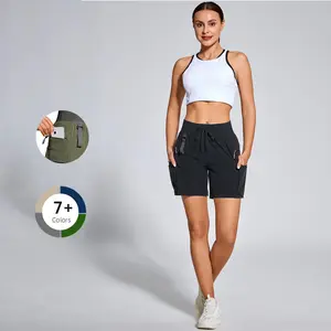 Women's 6" Hiking Cargo Shorts Quick Dry Water Resistant Lightweight with Zipper Pockets UPF 50+ for Women Golf Athletic cold wash multicolor3 rowing  shorts short staples cold wash multicolor2