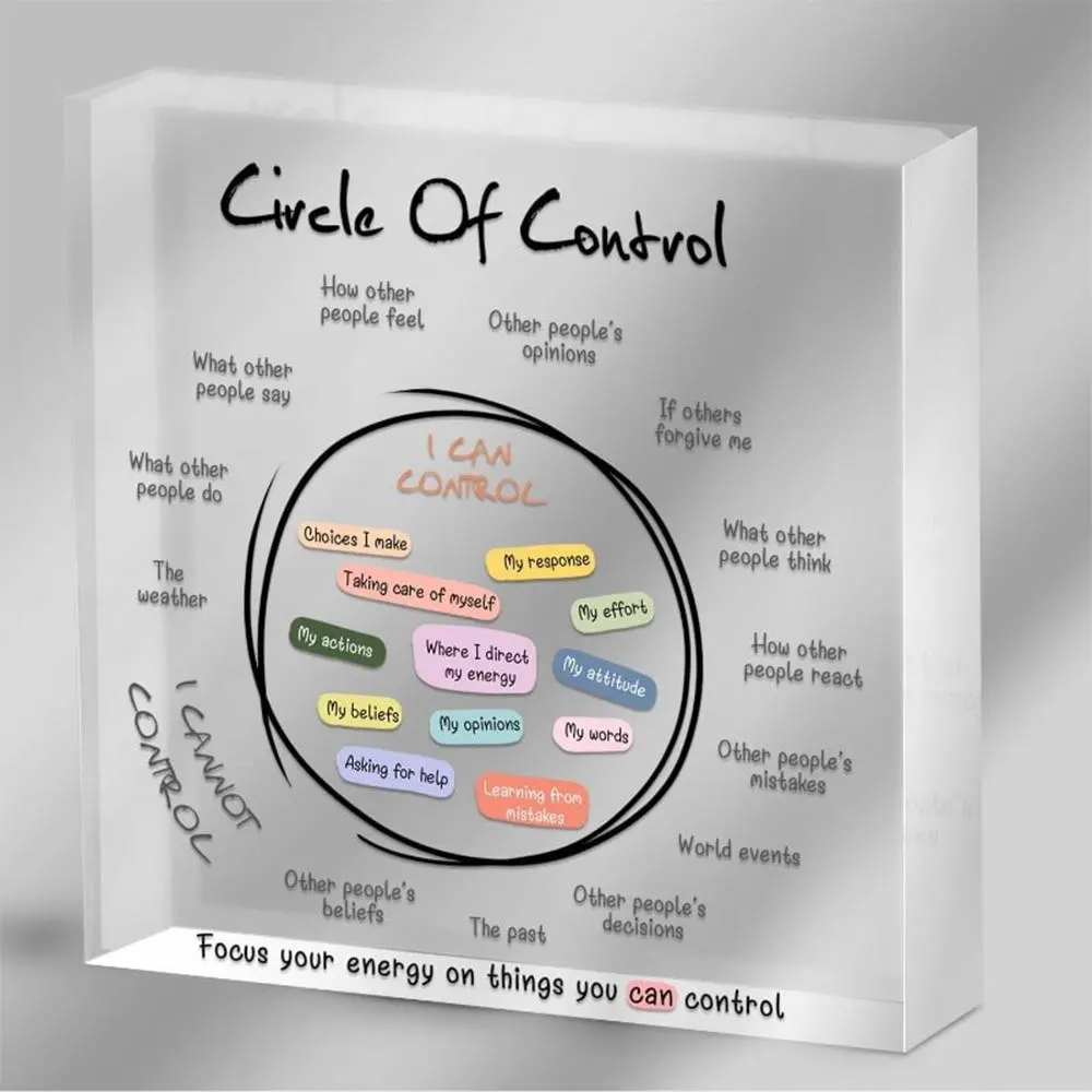 Calming Corner Acrylic Desk Plaque - Perfect Mental Health Gift for Women, Counselors, and Psychology Students - Ideal for Thera