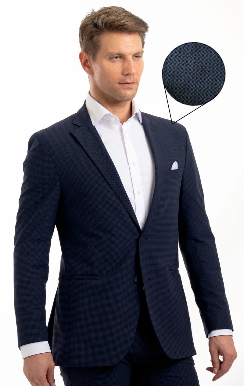 Performance Blazer // Navy Houndstooth