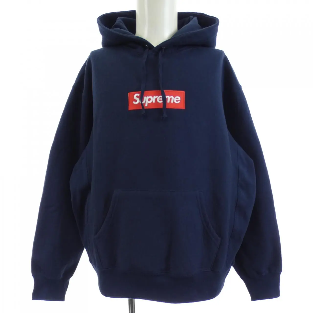 Pre-owned Supreme Cotton Small Leather Goods Box Logo Hoodie