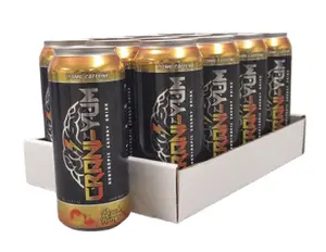 Crani-Yum 12 Pack (Peach Rings)16oz - Energy & Focus, Sugar Free, No Artificial Colors, Lion's Mane, Alpha GPC, L-Theanine, Ginseng, Inositol