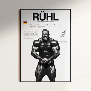 Markus Ruhl Poster, Bodybuilding Wall Print, Mr Olympia Poster, Bodybuilder Digital Print, Gym Fitness Motivation Decor Gift, Gym Art