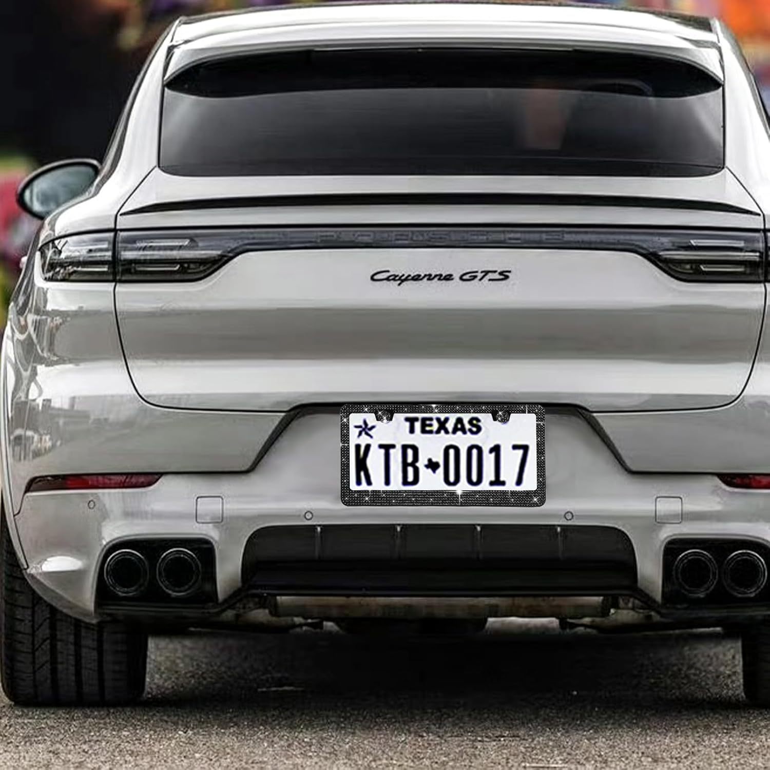 2 Pack Bling License Plate Frames Sparkly Car Plate Frame Rhinestone Auto Accessories Gift for Women Girls