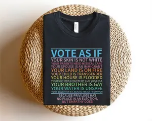 Vote As If Shirt, Vote Like Ruth Sent You T-Shirt, Election 2024 Shirt, RBG Shirt, Feminist Gift Shirt, Empowering Political Shirt