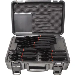 12 count Snap Ring Pliers Set, Heavy Duty Internal/External Circlip Pliers Kit tool, Straight/Bent Jaw Tips with Storage Case for C-Clip Ring Remover