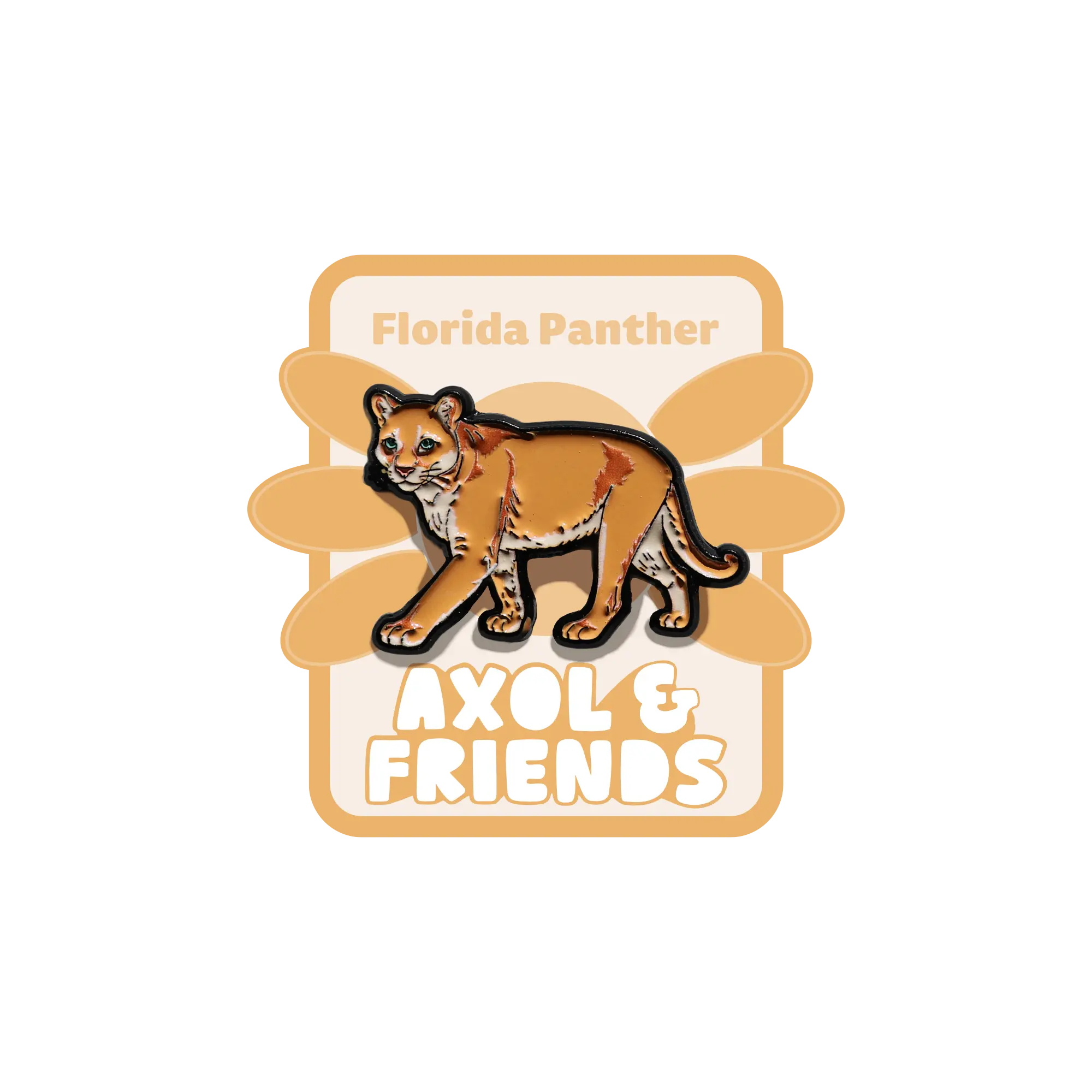 Florida Panther Soft Enamel Pin| Axol & Friends