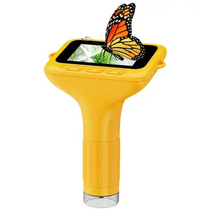 Digital Microscope, 3 Inch Screen, 1000x Handheld High-Definition Portable Camera, Take 100 Photos, Science Education, DIY Creations