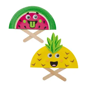 Fruit Fan Paper Plate Craft Kit - Makes 12