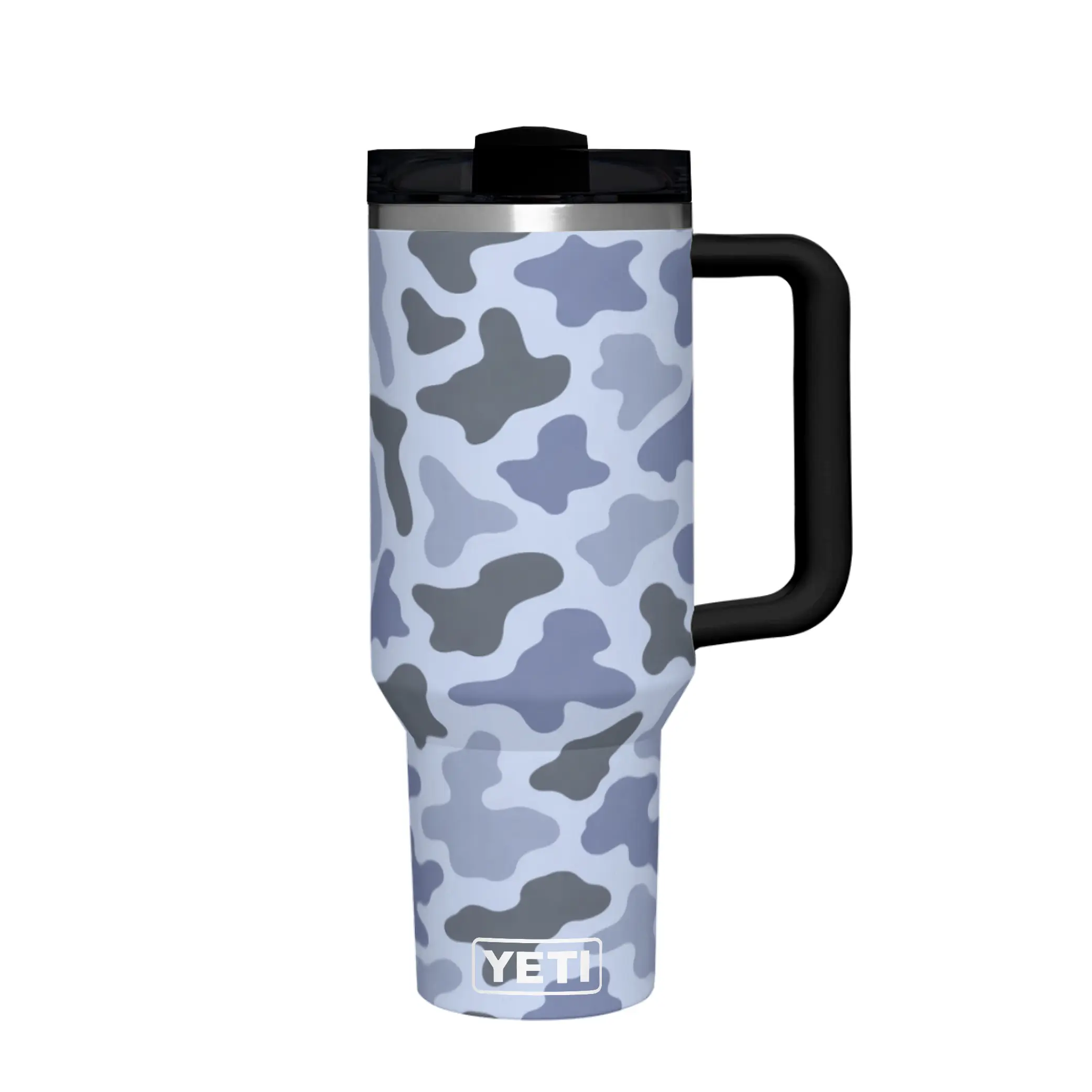 YETI Rambler 40 oz Tumbler with Handle and Straw Lid, Travel Mug Water Tumbler, Vacuum Insulated Cup with Handle, Camo color