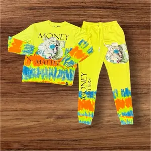 Unisex Sweatsuit with "MONEY MATTER" Graphic, Front Pocket, Comfortable Fit, Available in Multiple Colors