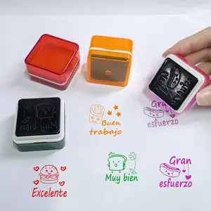 Spanish Language Stamp, 4 Counts/set Encouragement Comment Stamp, Classroom Praise Learning Stamp, Teacher Stamp, Office Stationery & Supplies