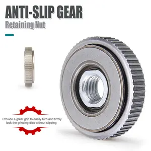 Portable Locking Plate Collet Angle Grinder Quick Lock Clamp M14 Self-Locking Pressure Plate Gear Type