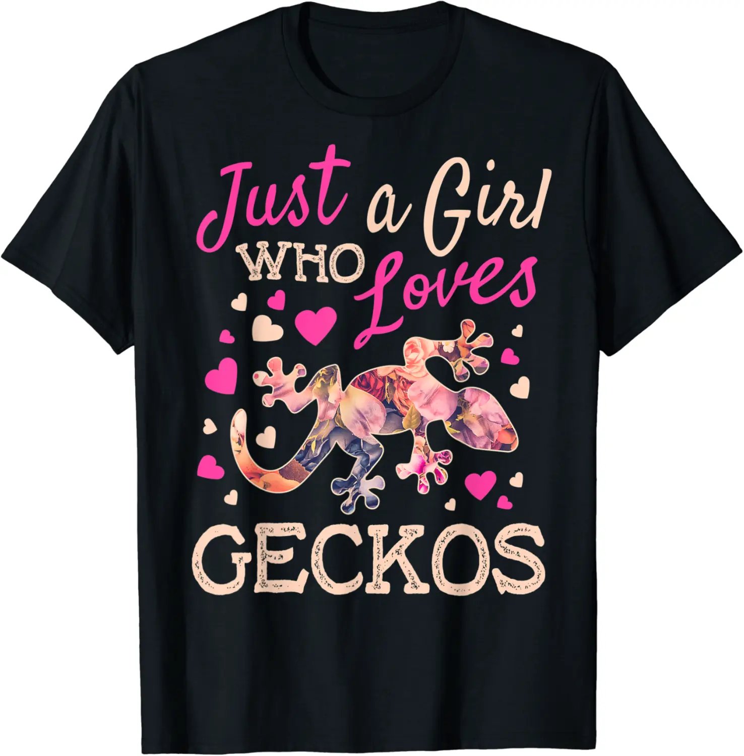Just A Girl Who Loves Geckos Funny Leopard Gecko Women Gift T-Shirt - Jessicajon Shop 25B08T86G4WC